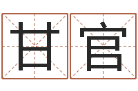 甘官风水术-名字笔画测试