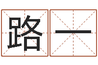 王路一姓名取名字-给小孩测名字