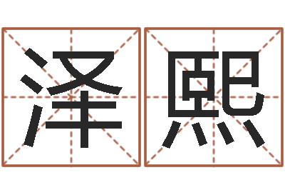 刘泽熙按生辰八字取名字-店面风水