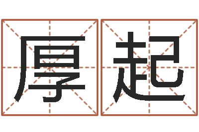 李厚起姓名视-给孩子起名软件