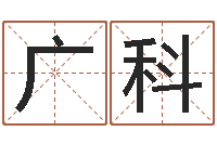 高广科名字的笔画-文王八卦