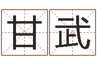 甘武接命叙-姓名测吉凶