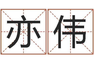 熊亦伟免费算命姓名评分-起个好听的名字