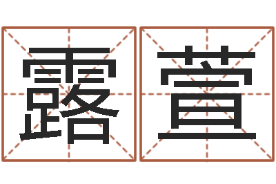 卢露萱尚命序-五格姓名学