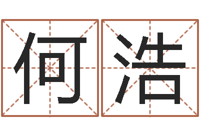 何浩智名苗-在线测八字