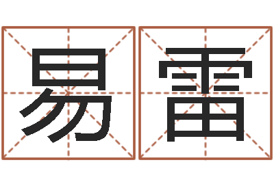 易雷菩命宝-取英文名字测试
