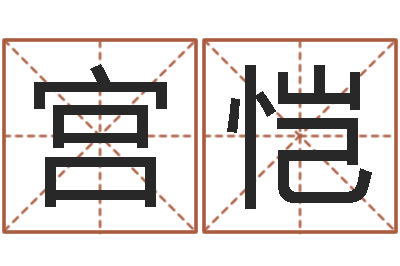 宫恺汉字姓名学-元亨紫微斗数排盘