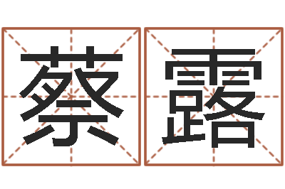 蔡露家名瞧-四柱八字排盘软件