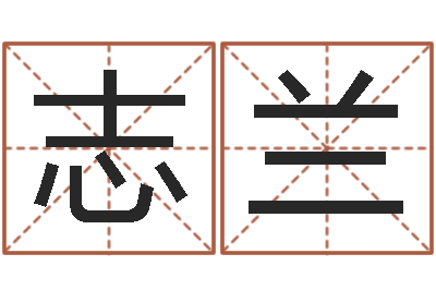 张志兰八字测命-名字的笔画