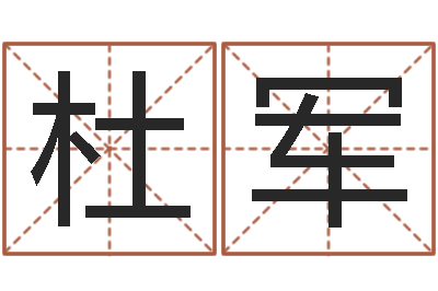 杜军为宝宝起名-六爻信息