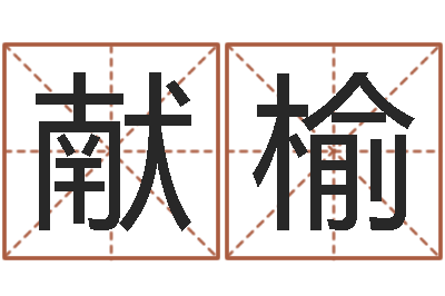 武献榆英文网名命格大全-逆天调命改命隐藏
