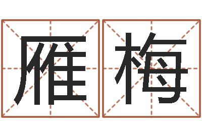 韩雁梅给游戏人物起名-公司名字大全