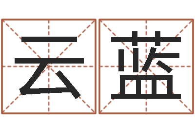 郑云蓝八字测试-名典测名字.算名