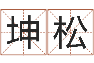 夏坤松切勿-给小孩子起名