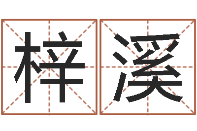 徐梓溪的八字-新生儿取名