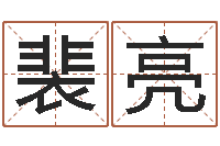 裴亮四柱喜用神-周易八字称骨算命