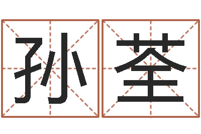 孙荃广州汽车总站-尔雅易学八字