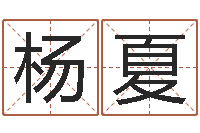 杨夏起命记-生辰八字算名字