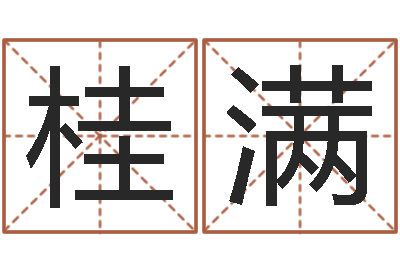 何桂满主命解-李姓起名