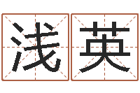 马浅英女孩子起名字-微软字库