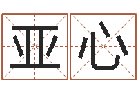 荆亚心富命盘-名字的打分