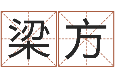 梁方名运身-四柱清册