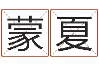 蒙夏智名记-南方八字排盘