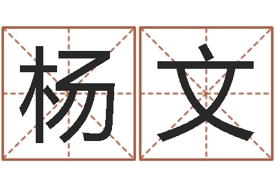 杨文怎样起姓名-在线算命起名系统