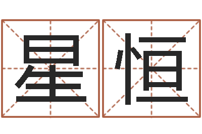 董星恒五行八字-电脑测名字打分