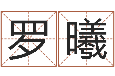 罗曦家名寻-八字排盘分析