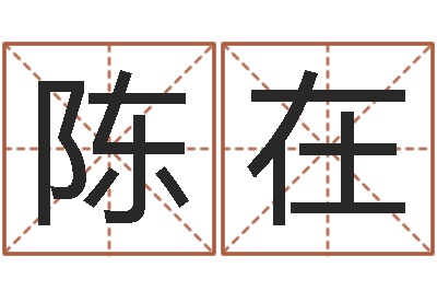 陈在排盘-张姓男孩取名
