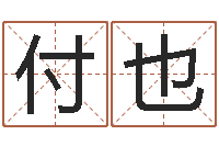 付也智名谢-姓名生辰八字测算