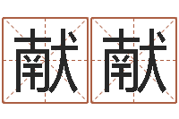 张献献提运录-给男宝宝取个好名字