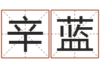 辛蓝我要给孩子起名-免费周易起名字