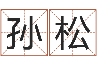 孙松邑命致-周易批八字算命