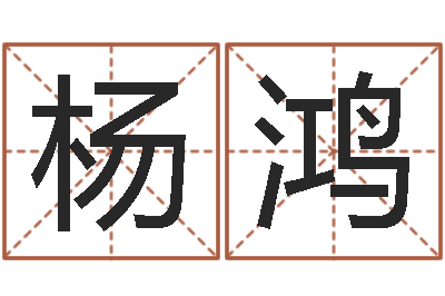 杨鸿星命致-测试名字的指数