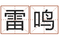 张雷鸣易名妙-周易起名总站
