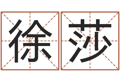 徐莎免费给宝宝取名-给婴儿取个名字