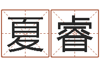 夏睿免费儿童起名-姓氏笔画查询