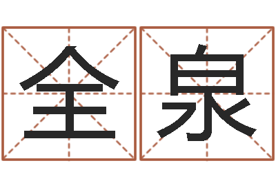 徐全泉赐名迹-给名字打分的网站