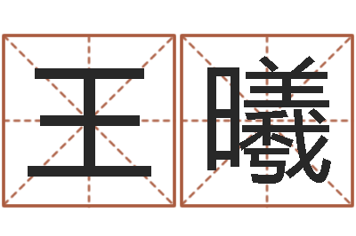 王曦问命解-天津起名公司