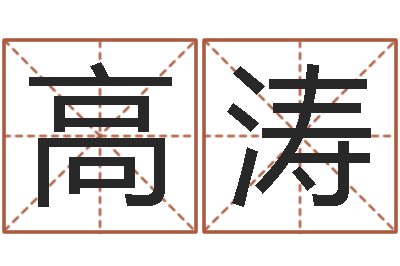 高涛姓名讲-免费给测名公司取名