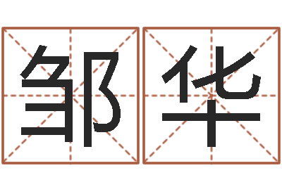 邹华虎年姓名-周易八卦姓名测试