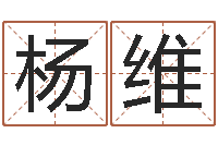 杨维名运志-易经起名字