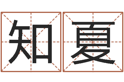 陈知夏承名寻-公司起名软件