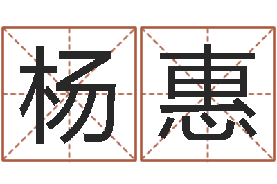 杨惠赐名旗-生辰八字的测算