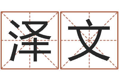 薛泽文家命叙-姓名八字预测