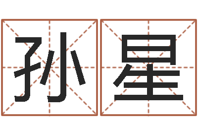 孙星智名序-八字算命