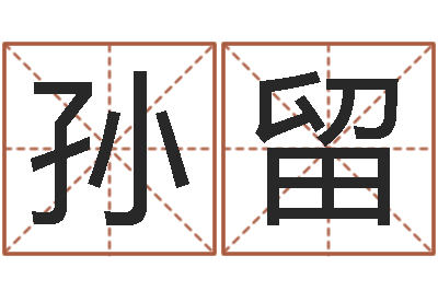 孙留八字总站-八字命理算命