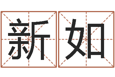 吕新如看命叙-英文名字